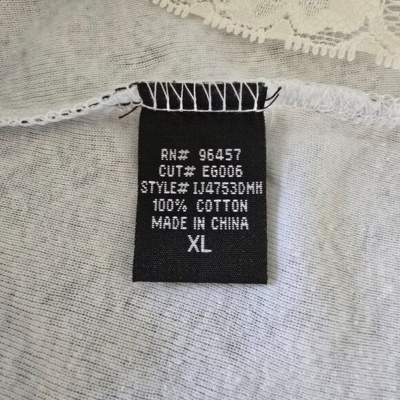 Eyeshadow Camisole Y2K Black White Plaid Babydoll Tank Top Youth Sz XL Cotton - Picture 8 of 9